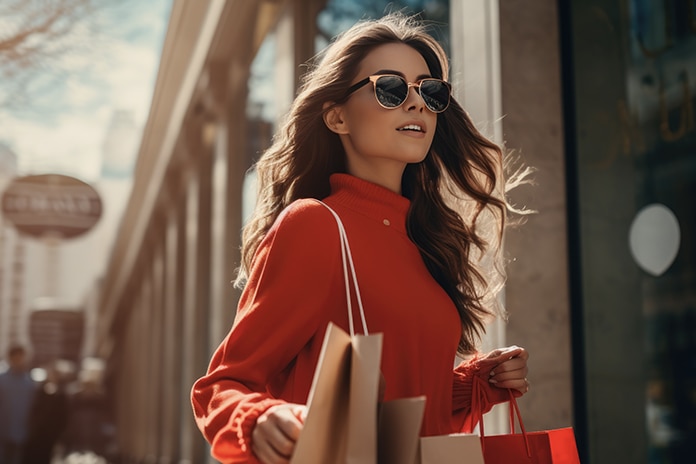 Mujer de compras